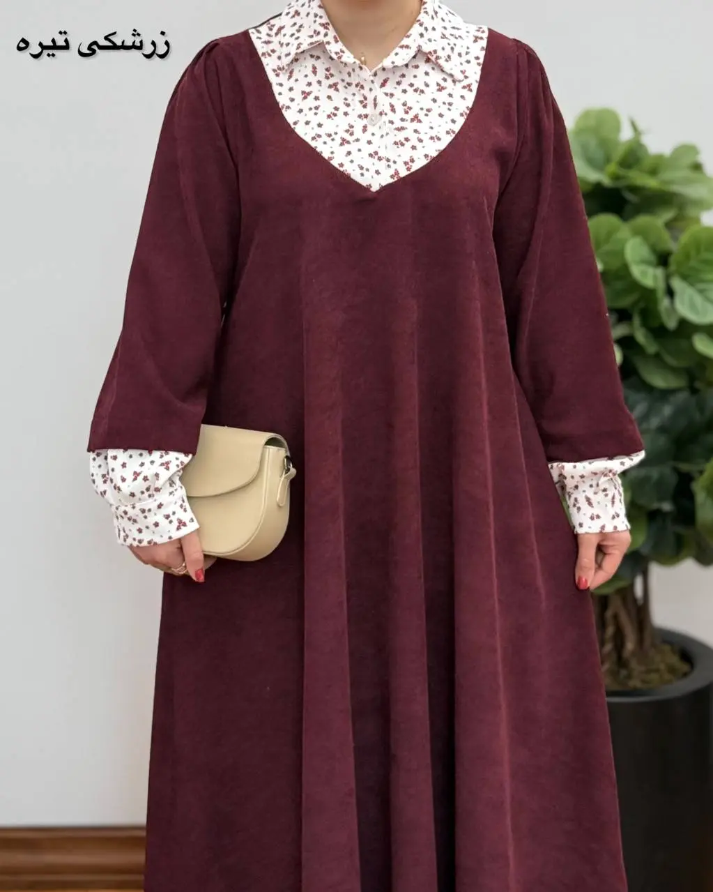 پیراهن مانتویی سوپر کلوش مهرانه ویژه یلدا